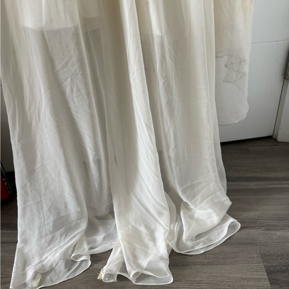 Bridal Dress - Galina Signature, floor length, flowy, lace and crystal detail - Picture 11 of 15